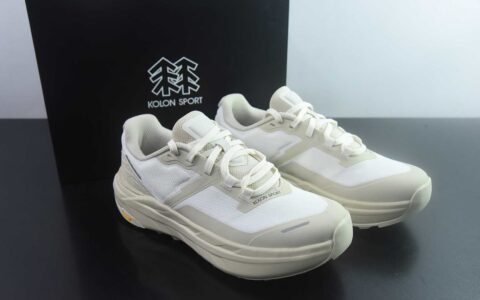 可隆KOLON SPORT 抓地V底巴斯夫轻盈KRUST越野跑鞋 户外功能鞋 纯原版本 货号：LUFH6MN003-BK 主图