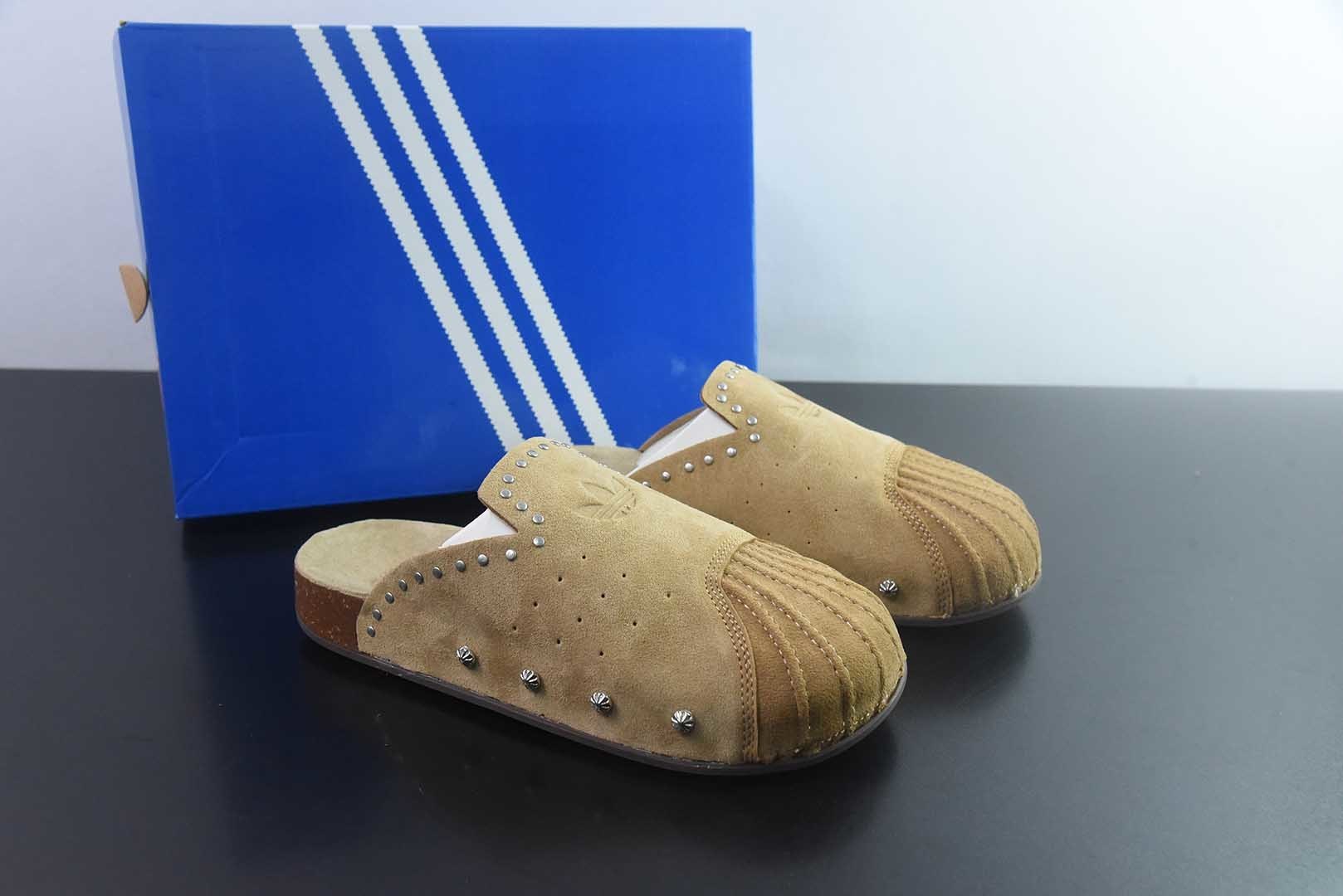 Adidas originals Adimule 舒适百搭 防磨包头一脚蹬拖鞋 纯原版本 货号：KZ6604 主图