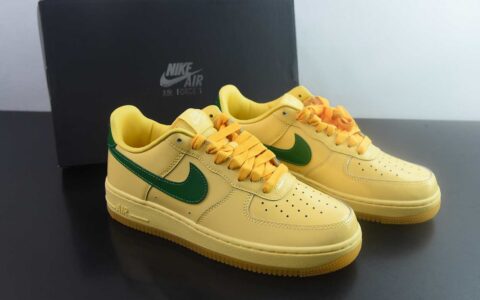 空军一号 af1黄绿 耐克 Nike Air Force 1 Patent “Topaz Gold”黄玉低帮 板鞋 男款 纯原版本 货号：IO4489-700