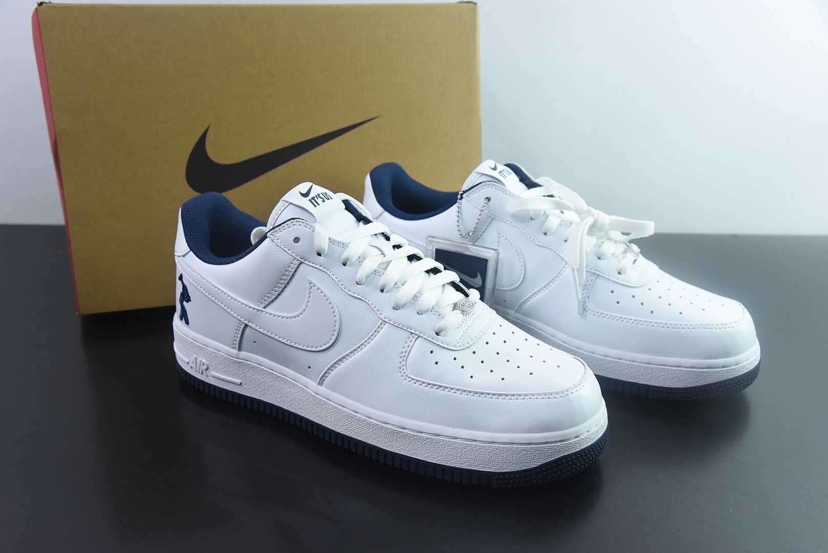 纯原 Lil Yachty x 耐克 Nike Air Force 1'07 Low "Concrete Boys" 联名款 打工人 空军一号低帮休闲板鞋 货号：IB5720-100 主图