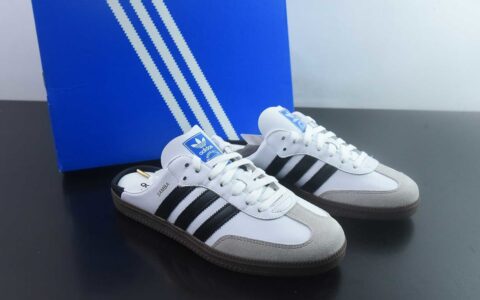阿迪达斯 Adidas Samba OG 阿迪三叶草休闲半拖 纯原版本 货号：LB3814