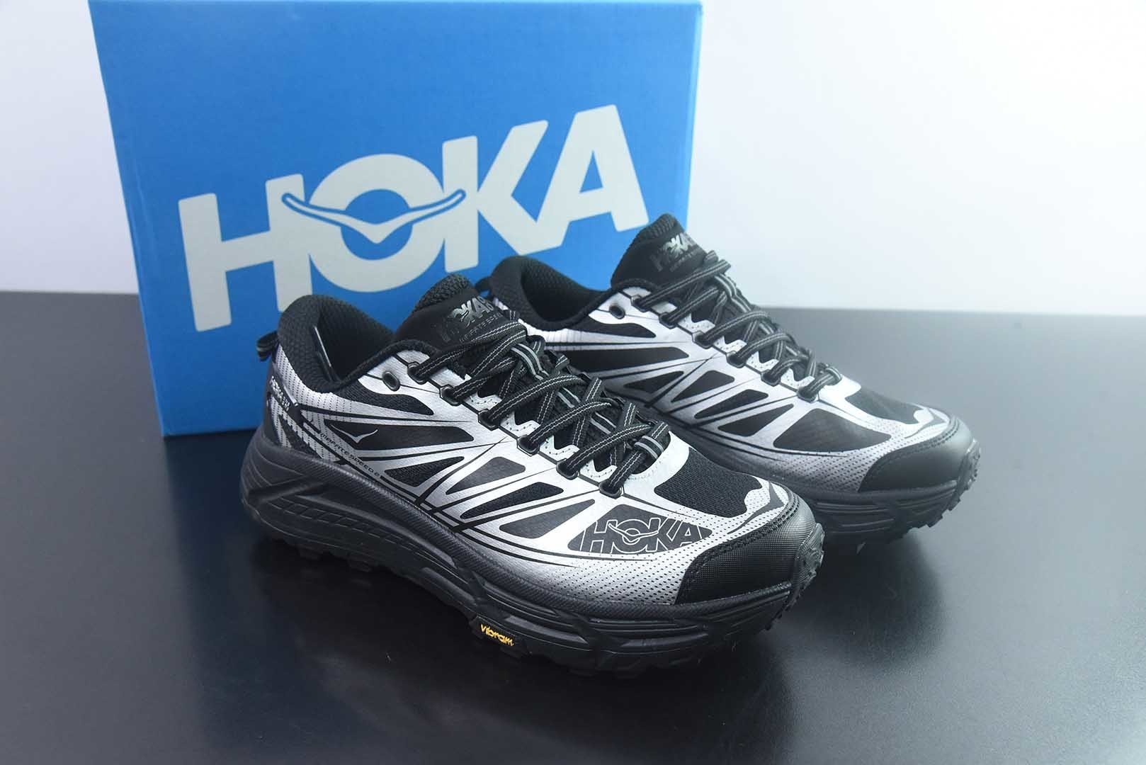 Hoka Mafate Speed 2 马法特二代超轻厚底山地跑步鞋纯原版本 货号：1126851 BKSV 主图