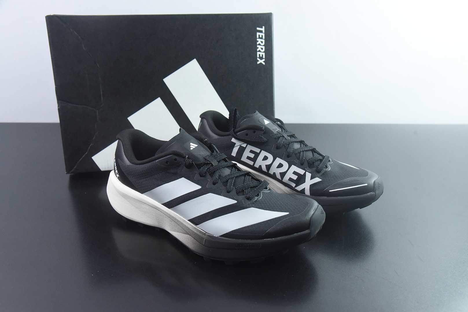Adidas Terrex Agravic 4 W 阿迪达斯 系带缓震轻质 舒适百搭 低帮马拉松运动跑步鞋 货号:KJ8870 尺码:36-45 纯原版本 实拍细节图