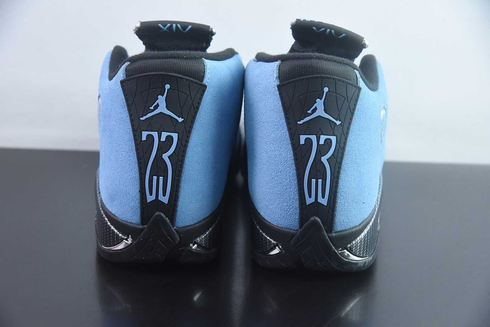 纯原版 乔丹 Air Jordan14 AJ14 北卡大学蓝 AJ14-904283(含45.5) 实拍细节图