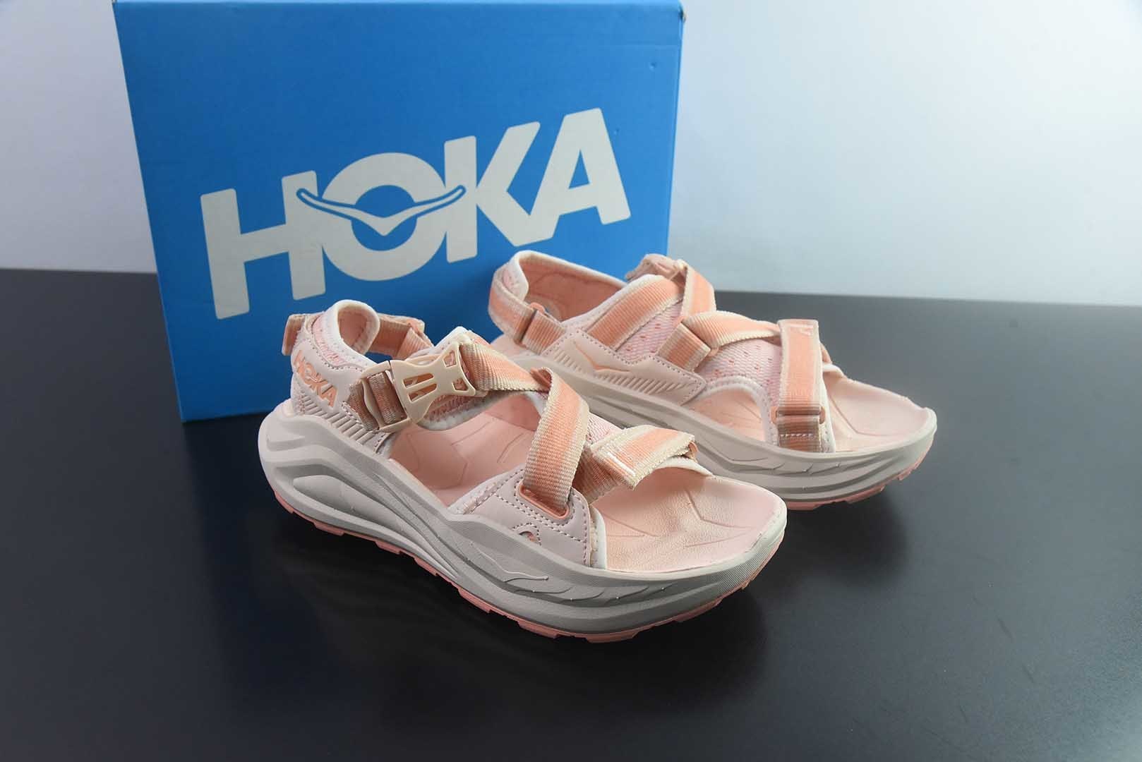 HOKA ONE ONE Infini Hike TC 沙滩凉鞋 橙色 货号：1162590/DTV 纯原版本 实拍细节图