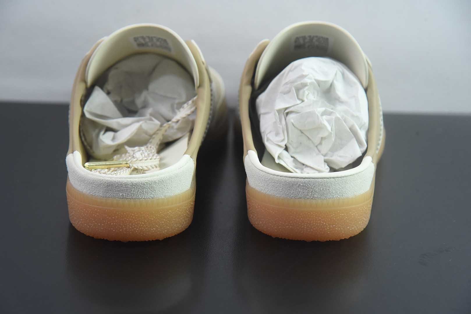 阿迪达斯 adidas originals Samba OG MULE 舒适贴合 透气 包头拖鞋 货号：浅米HP5054 纯原版本 实拍细节图