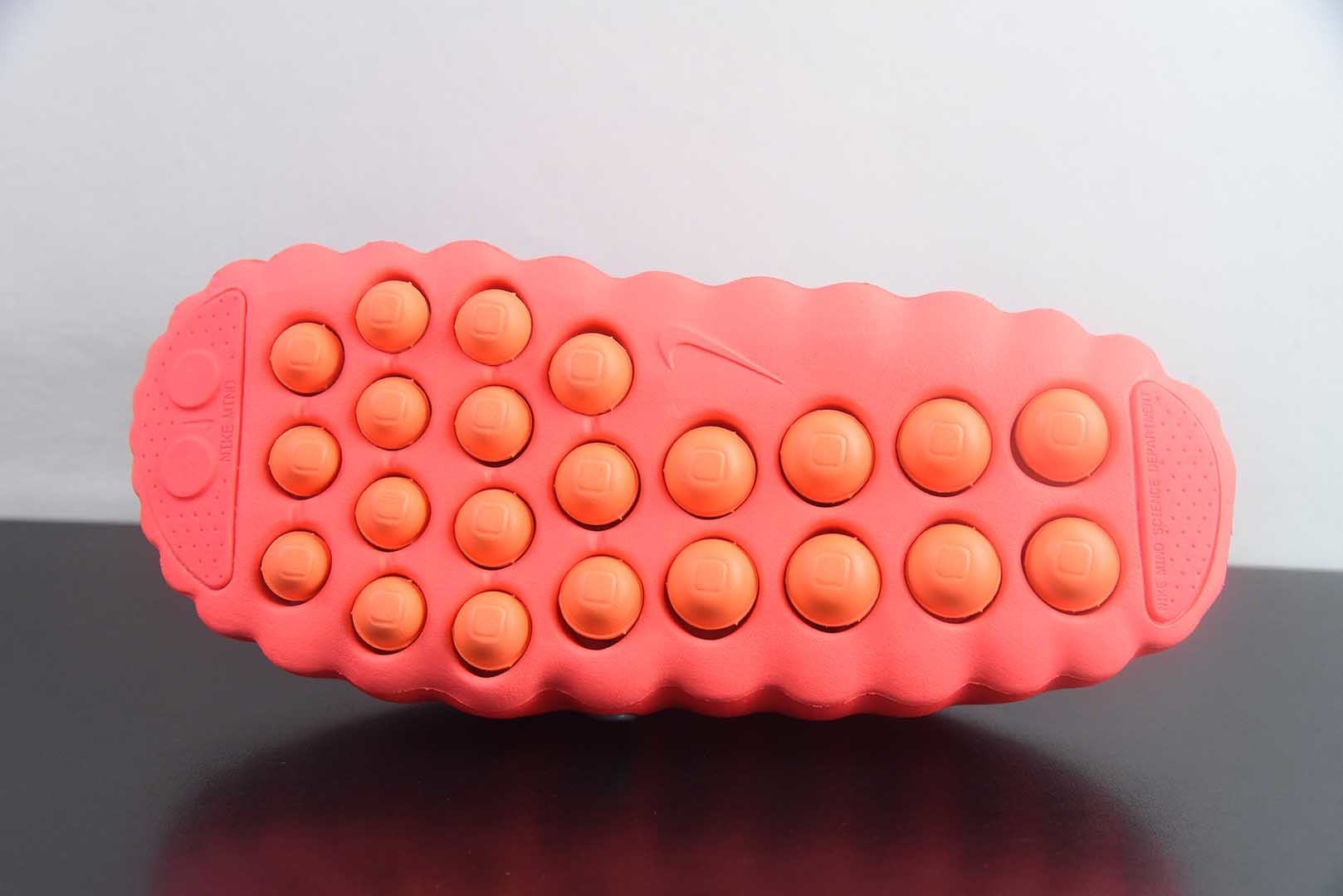 耐克 Nike Mind 001 黑科技足底按摩舒适柔软包头拖鞋 红色 货号:HQ4307-600纯原版本 实拍细节图