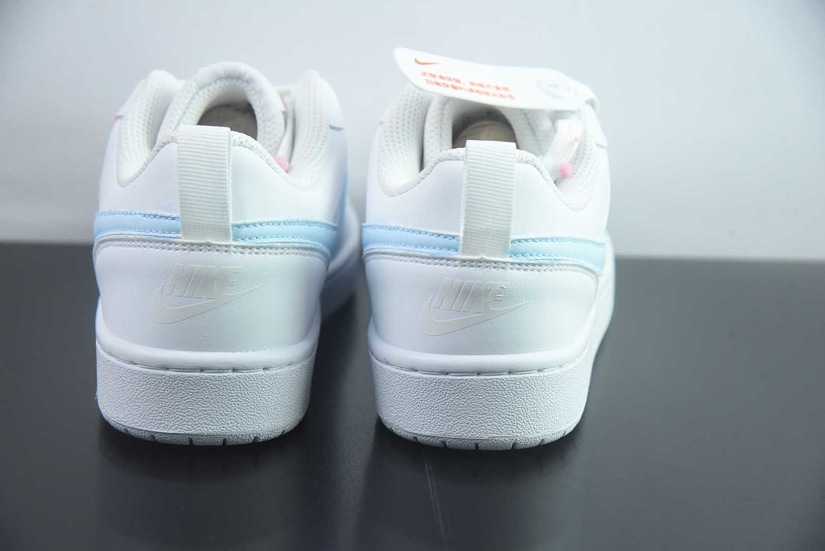 【定制版】耐克 NikeCourtBorough“星糖奶冻”Starry Panna Cotta皮革结构手绘潮流板鞋 纯原版本 货号：BQ5448-220 实拍细节图