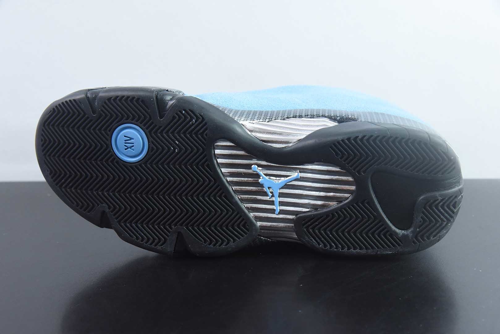 纯原版 乔丹 Air Jordan14 AJ14 北卡大学蓝 AJ14-904283(含45.5) 实拍细节图