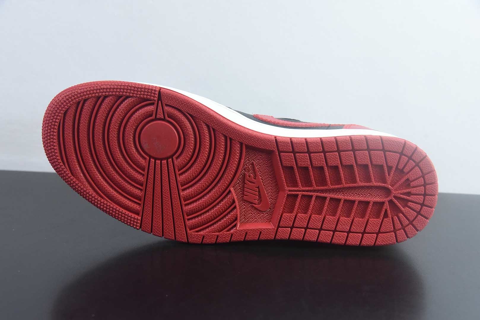 乔丹 Air Jordan 1 Low "Banned" AJ1 乔1黑红禁穿XX 低帮文化休闲板鞋 货号：IW6276-001 纯原版本 实拍细节图