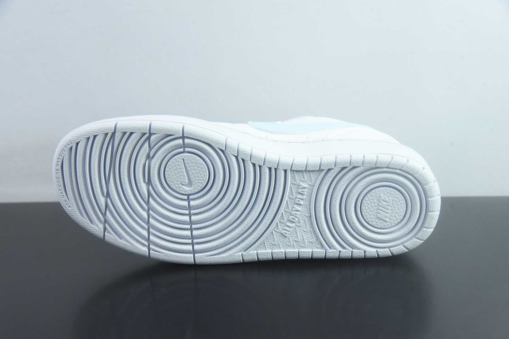 【定制版】耐克 NikeCourtBorough“星糖奶冻”Starry Panna Cotta皮革结构手绘潮流板鞋 纯原版本 货号：BQ5448-220 实拍细节图