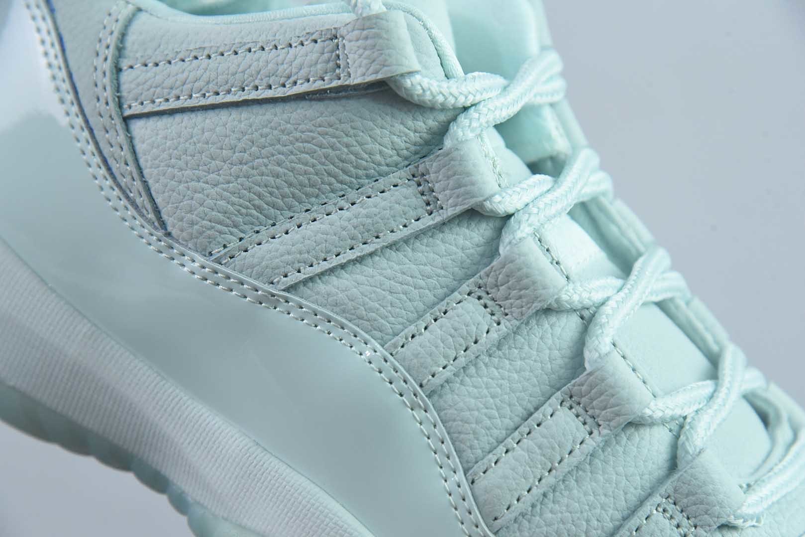 aj11低帮冰屋 浅绿色 乔丹 Air Jordan 11 “Igloo”冰屋 纯原版本 货号：IW1882-300 实拍细节图