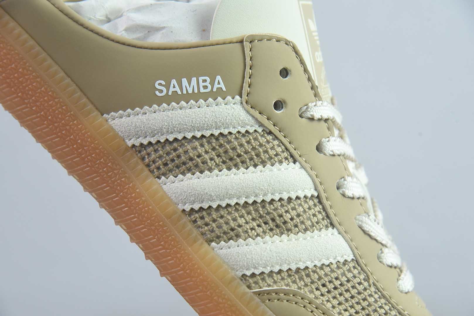 阿迪达斯 adidas originals Samba OG MULE 舒适贴合 透气 包头拖鞋 货号：浅米HP5054 纯原版本 实拍细节图