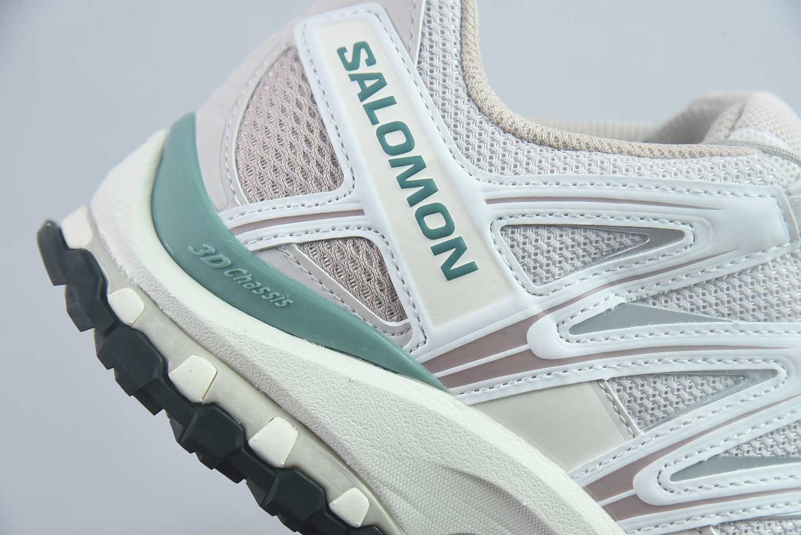SALOMON萨洛蒙 XA PRO 3D 樱花 百搭舒适 低帮 户外功能鞋 男女同款 米绿色 454494 纯原版本 实拍细节图