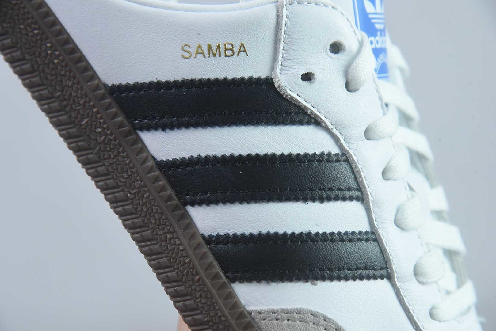 阿迪达斯 Adidas Samba OG 阿迪三叶草休闲半拖 纯原版本 货号：LB3814 实拍细节图