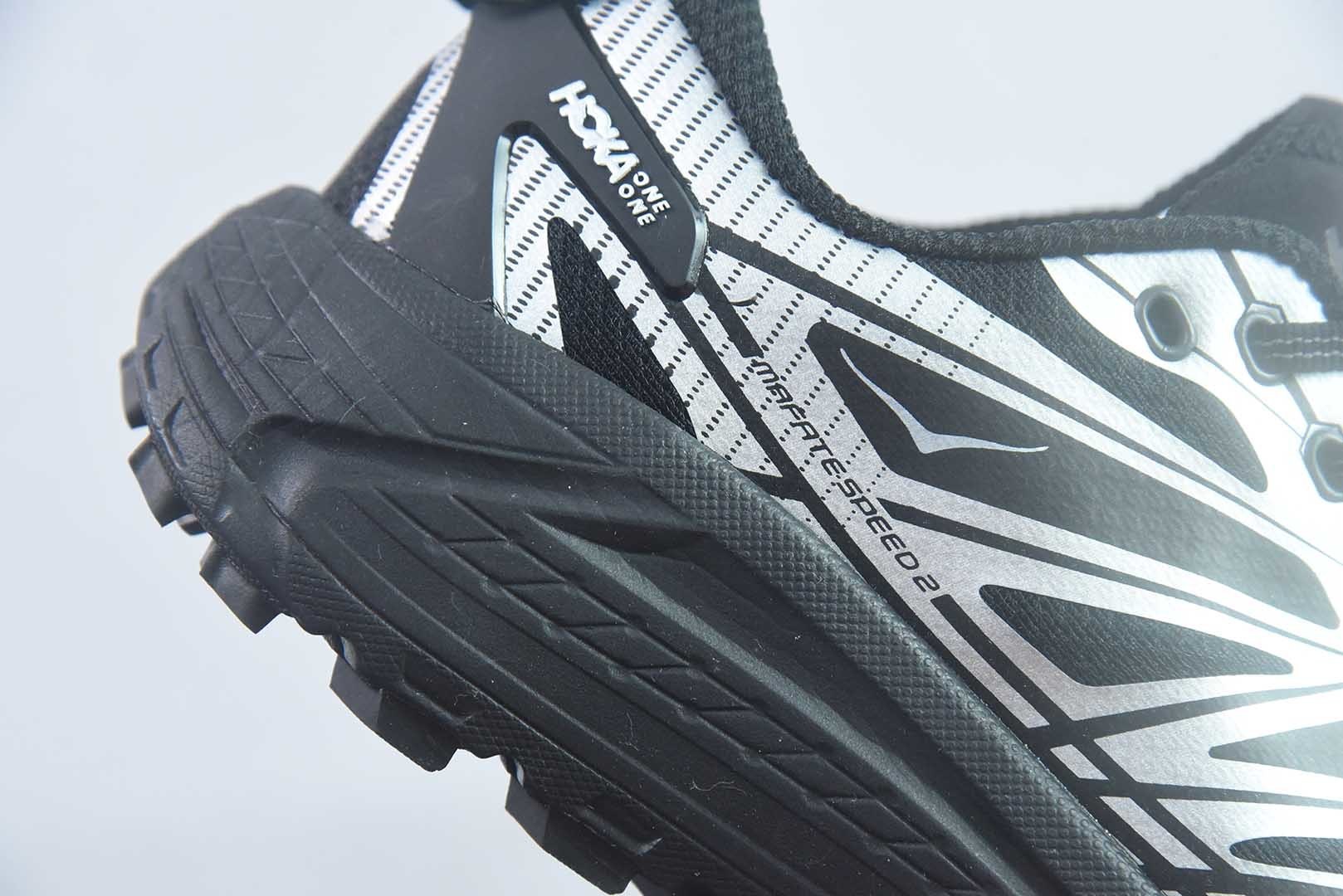 Hoka Mafate Speed 2 马法特二代超轻厚底山地跑步鞋纯原版本 货号：1126851 BKSV 实拍细节图