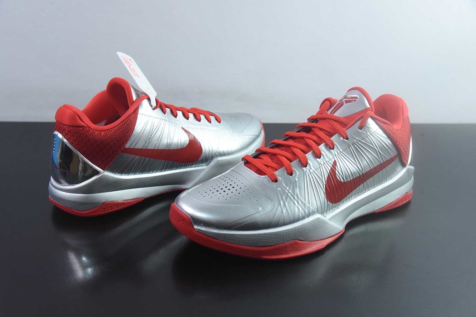 灭世版本 科比5代银红 Nike  × Caitlin Clark Zoom Kobe 5 Protro 篮球鞋 纯原版本 货号：IV2712-001 detail image