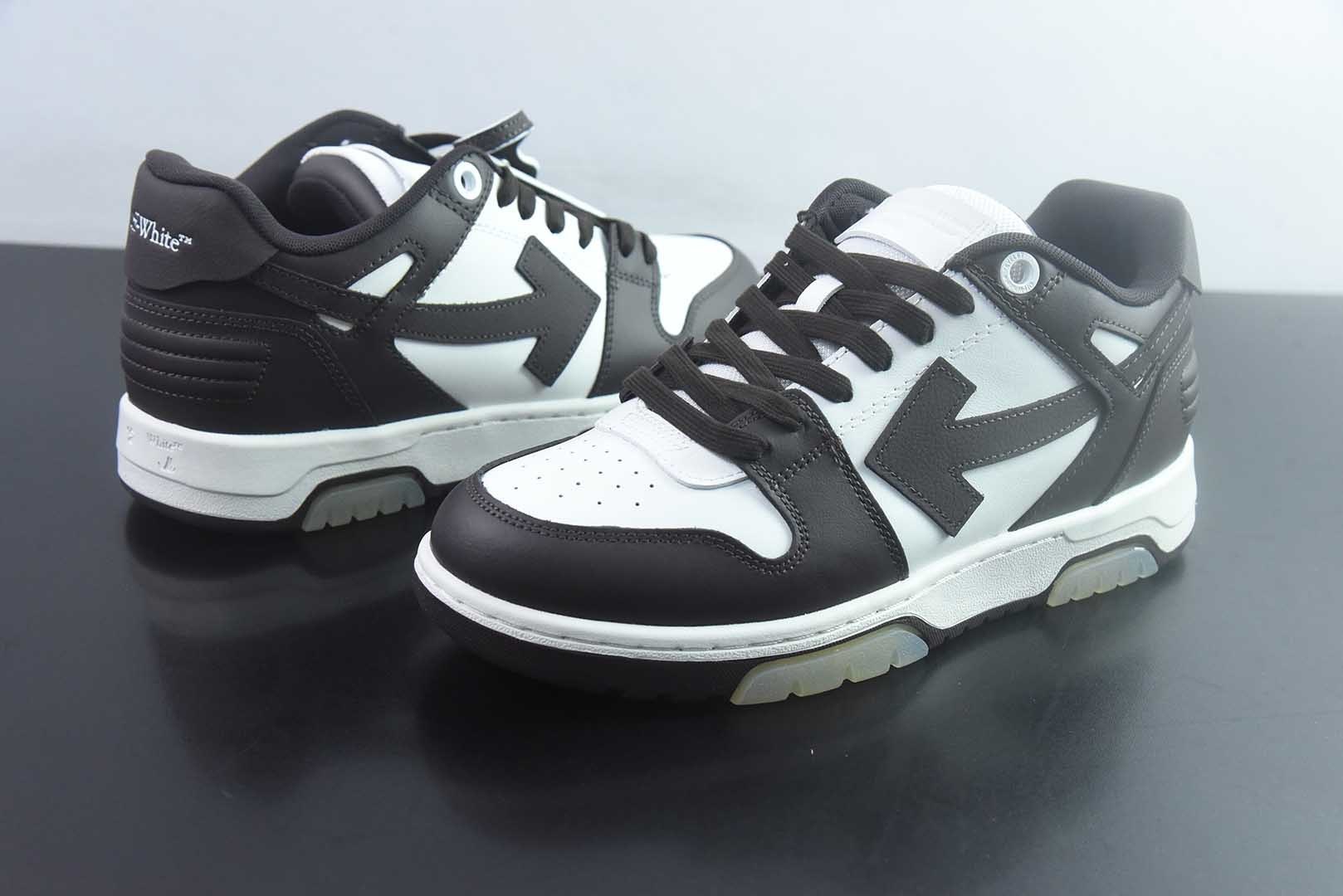 OFF-WHITE OW运动鞋 春夏走秀款球鞋 所有配件均通过定做出产正品裁片 原版比例大箭头定制网眼布双拼牛皮进口机器针车 数控针距精准做工不输大牌里层为高密度透气网眼布/垫脚羊皮私模重工抓地橡胶底 后跟坡度最贴切原版鞋型脱模 厚底约4CM 原盒包装配 TPU大底纯原版本 实拍细节图