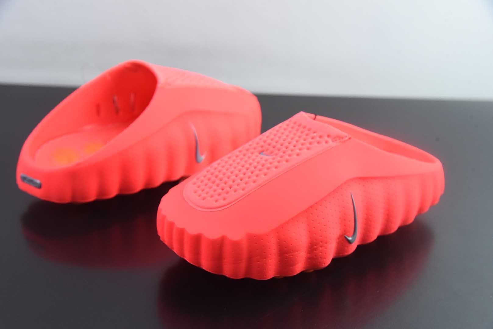 耐克 Nike Mind 001 黑科技足底按摩舒适柔软包头拖鞋 红色 货号:HQ4307-600纯原版本 实拍细节图