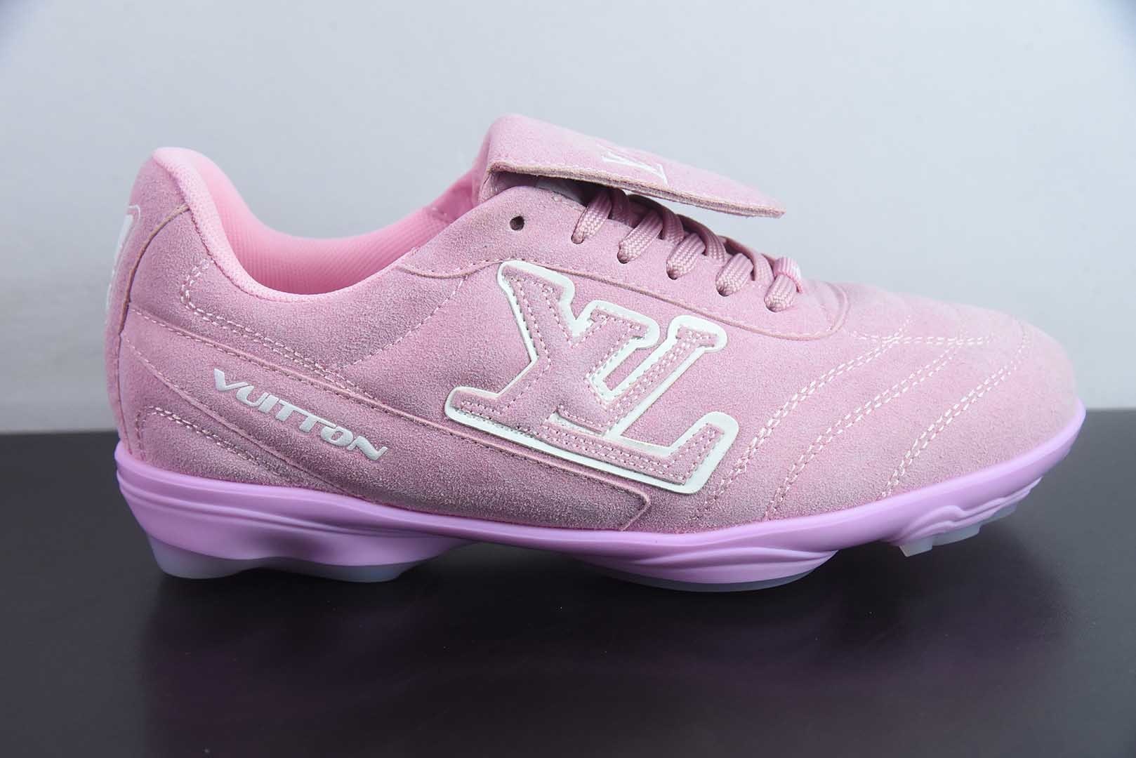 纯原 LOUIS VUITTON Footprint Soccer LV 皮革 2025春夏男士系列圆头系带低帮生活休 纯原版本 实拍细节图