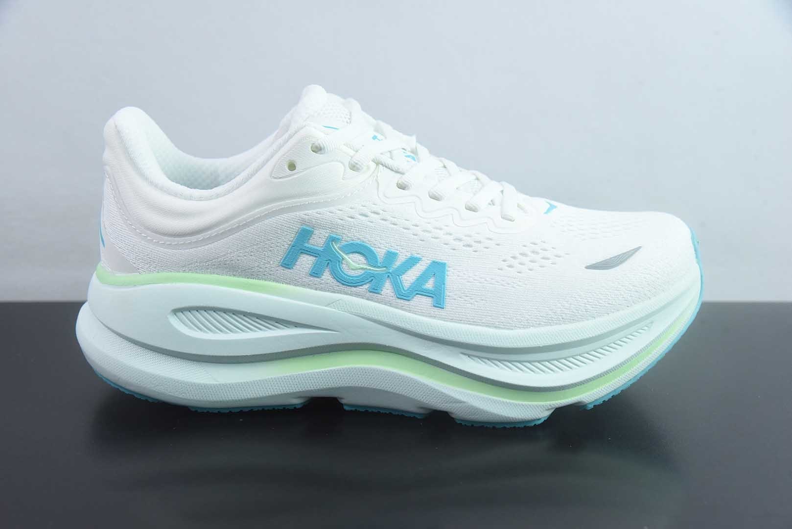 HOKA ONE ONE Bondi 9 舒适百搭 合成革防滑耐磨 低帮 休闲短跑跑步 纯原版本 货号:1162012-FTCL 实拍细节图