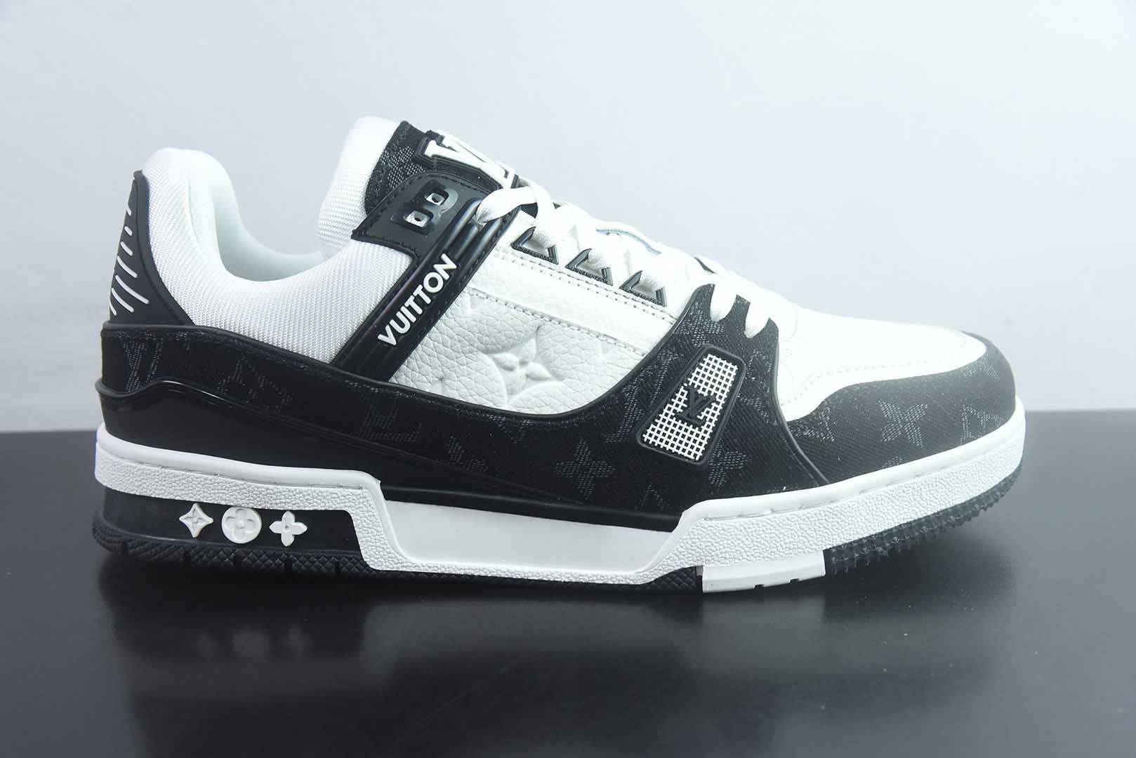 Louis Vuitton 路易威登 LV Trainer 黑白牛仔 35-46 纯原版本 实拍细节图