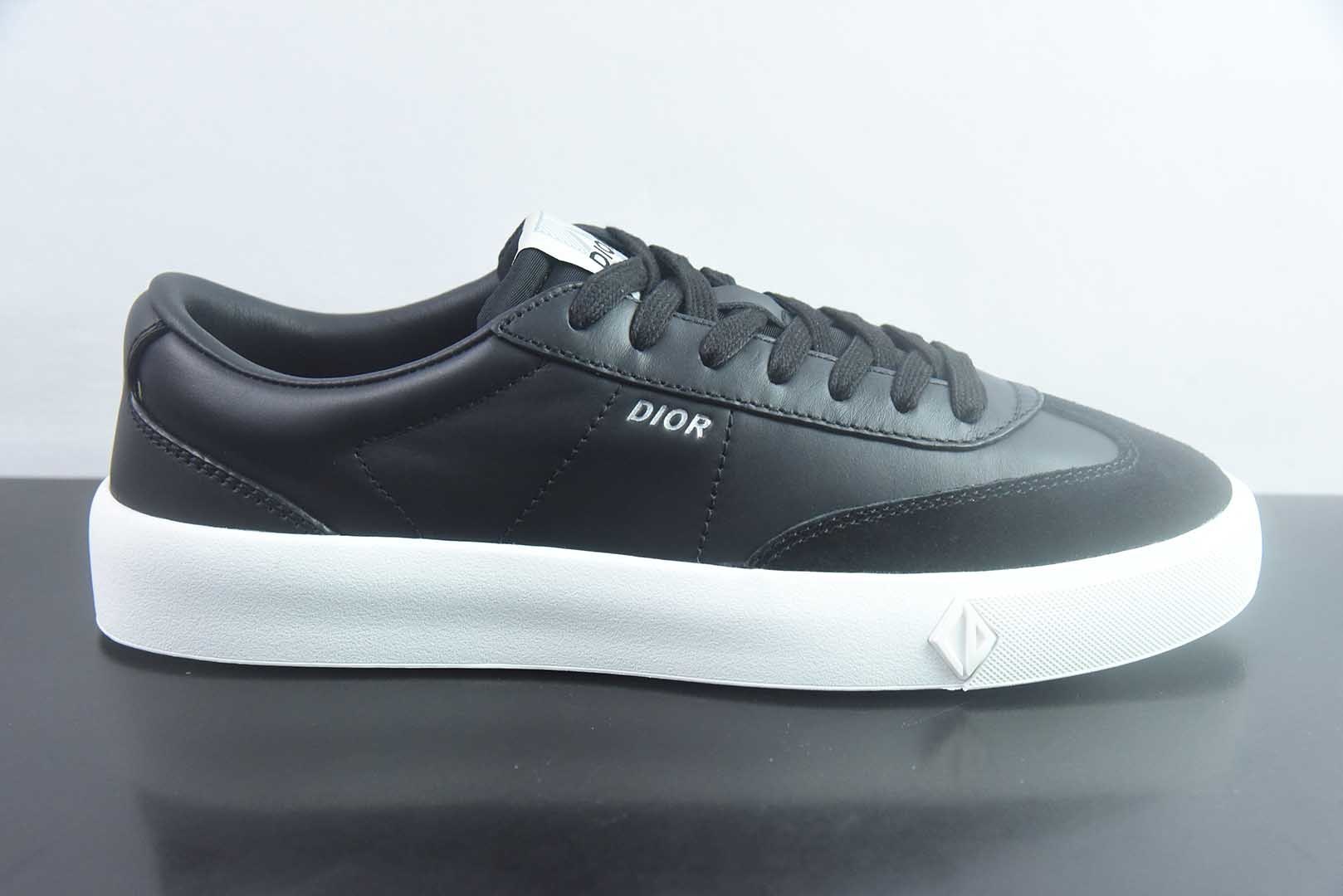 X1版本东莞纯原 Dior 迪奥B101 德训休闲时装板鞋 全灰麂皮款 实拍细节图