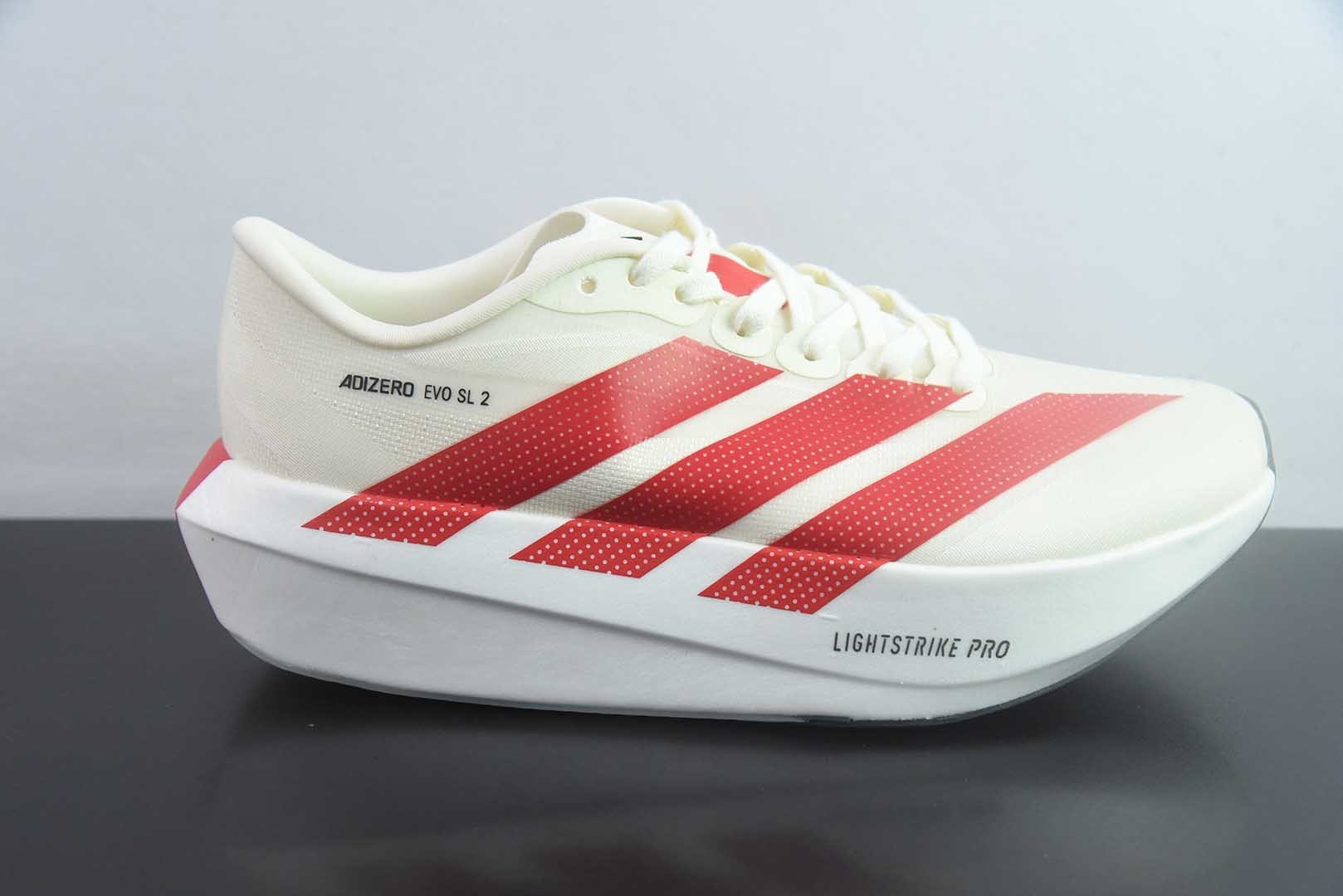 阿迪达斯 Adidas Adizero Evo 2 SL 货号:KI3672 50阿迪超轻透气缓震跑鞋 纯原版本 实拍细节图