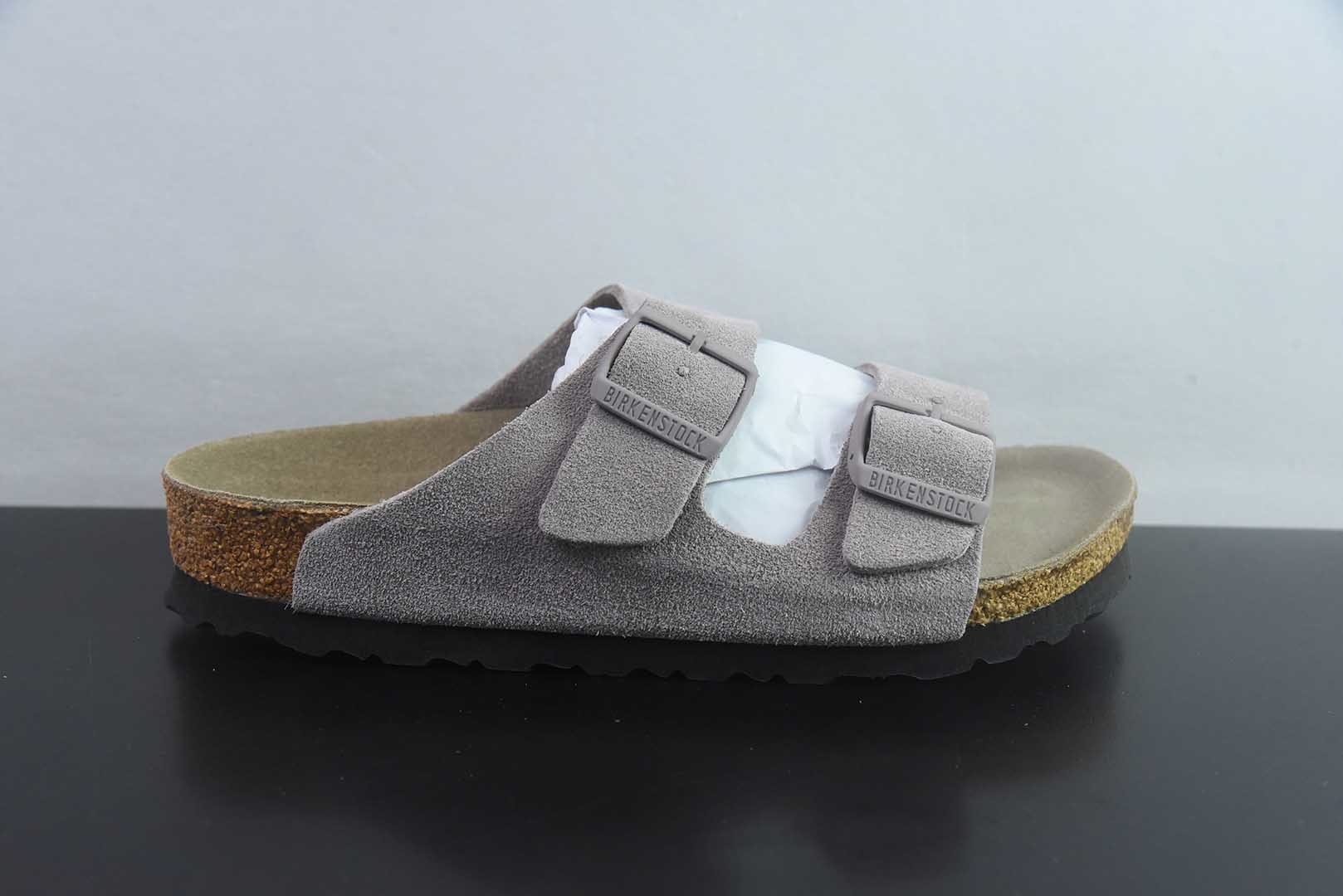 Birkenstock Boston 博肯/勃肯 系列上架 牛皮绒面革平底复古软木休闲鞋 二字拖鞋 纯原版本 实拍细节图
