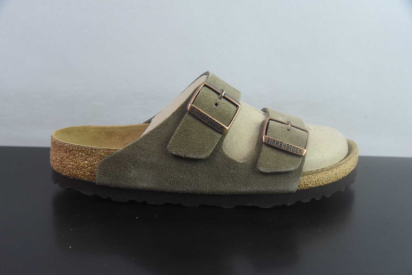 Birkenstock Boston 博肯/勃肯 系列上架 牛皮绒面革平底复古软木休闲鞋 二字拖鞋 纯原版本 实拍细节图