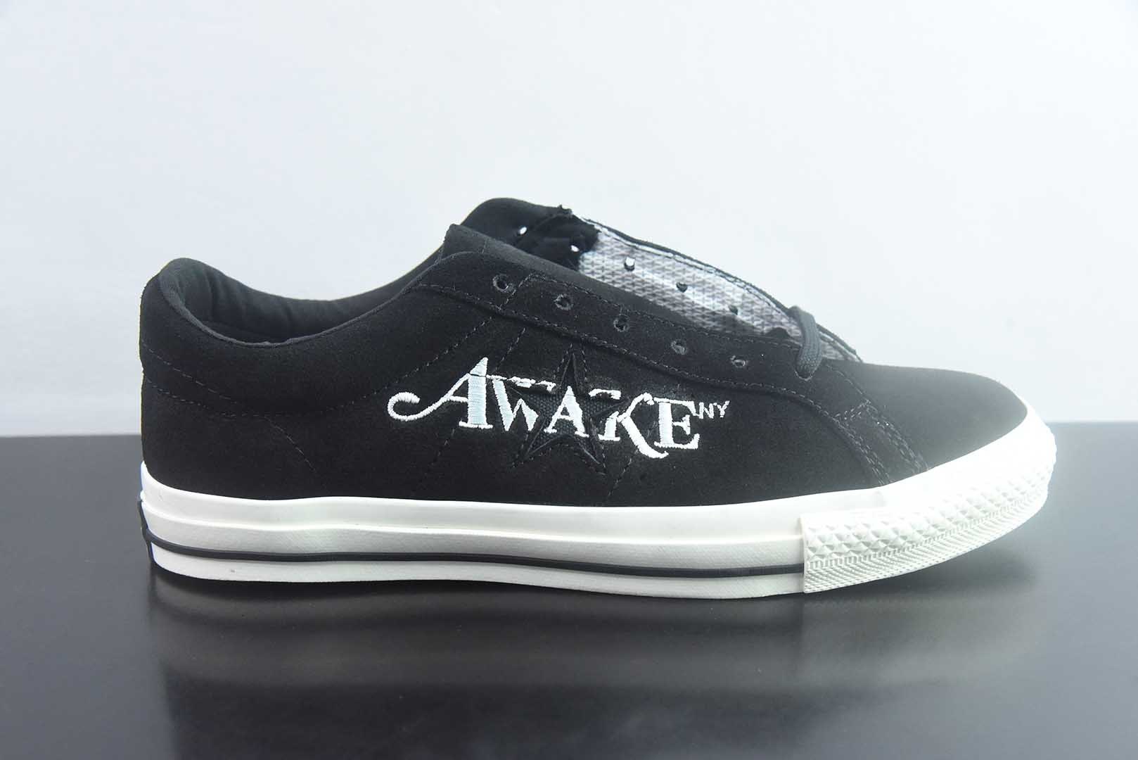Awake NY x 匡威 Converse One Star Pro 货号:A07143C 黑白 纯原版本 实拍细节图
