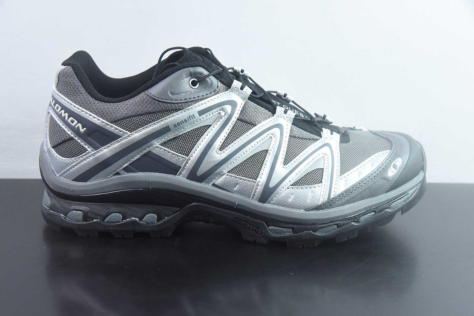 Salomon XT-Quest ADV "Beige" 萨洛蒙 探索者系列户外越野跑鞋  黑银 货号: 491716/45 纯原版本 实拍细节图