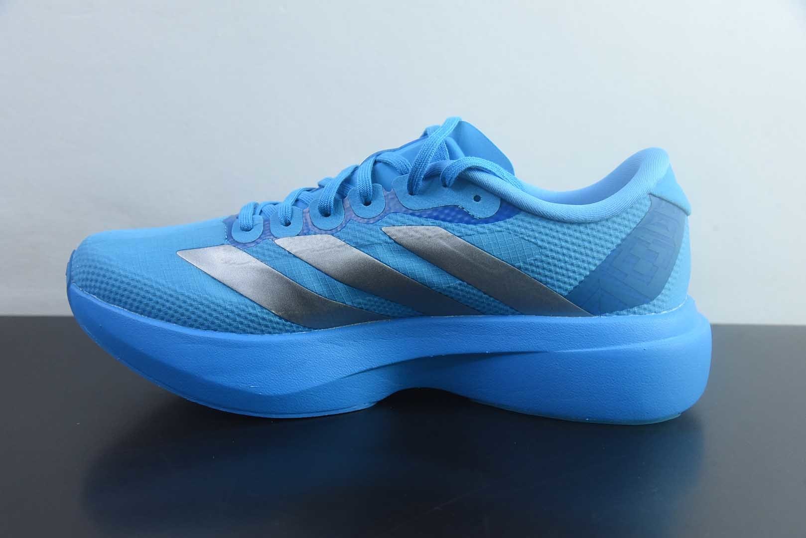 阿迪达斯 Adidas Adizero Evo SL ATR 阿迪 马拉松竞速跑步鞋/蓝银色 货号 纯原版本 货号：JR2023 实拍细节图
