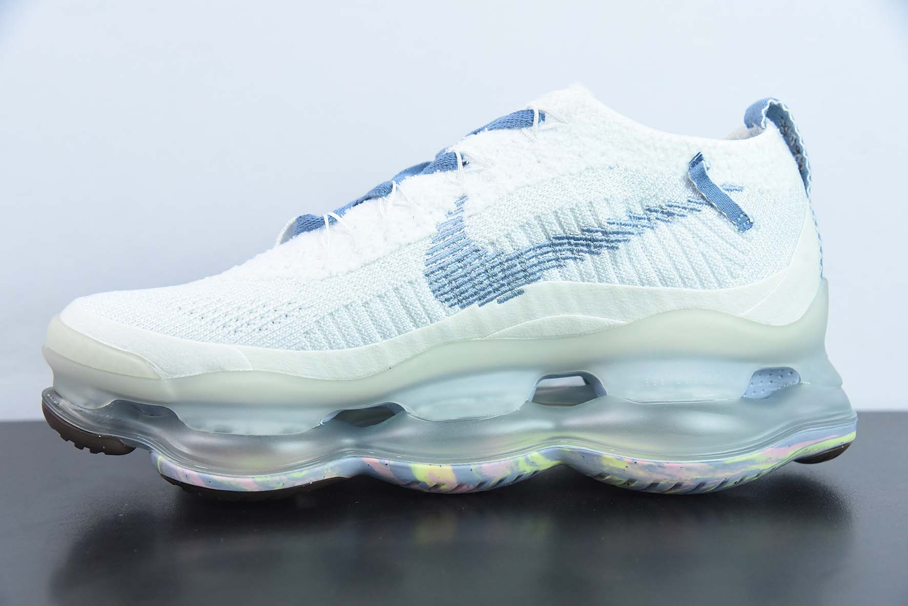 纯原版本 气垫 W 耐克 Nike Vapor Max 白蓝 蒸汽大气垫慢跑鞋 货号:FJ 纯原版本 货号:FJ7736-141 实拍细节图