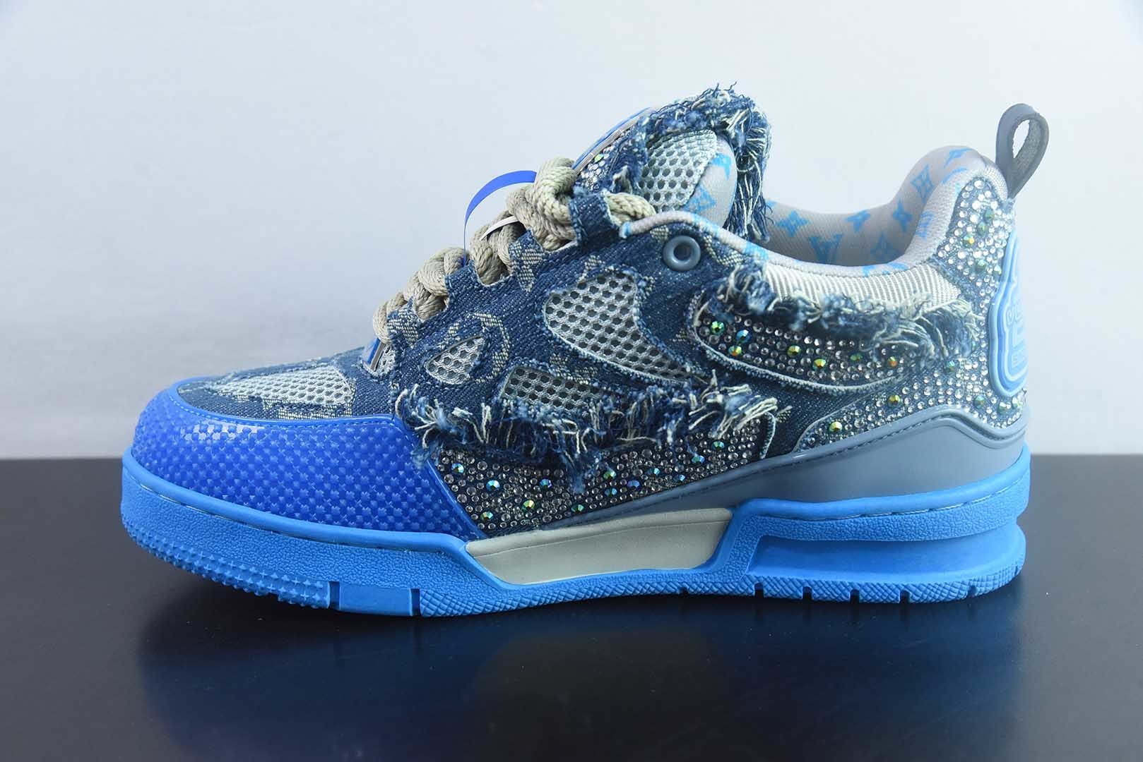 镶钻路易威登/Louis Vuitton LV路易威登板鞋 纯原版本 实拍细节图