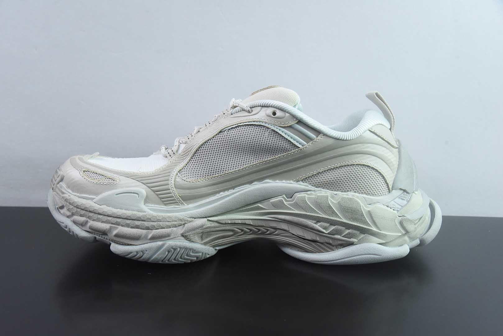 Balenciaga巴黎世家 Triple S .2 Gradient 做旧效果印花标识 厚底系带 低帮 老爹鞋灰色 35-46 纯原版本 实拍细节图