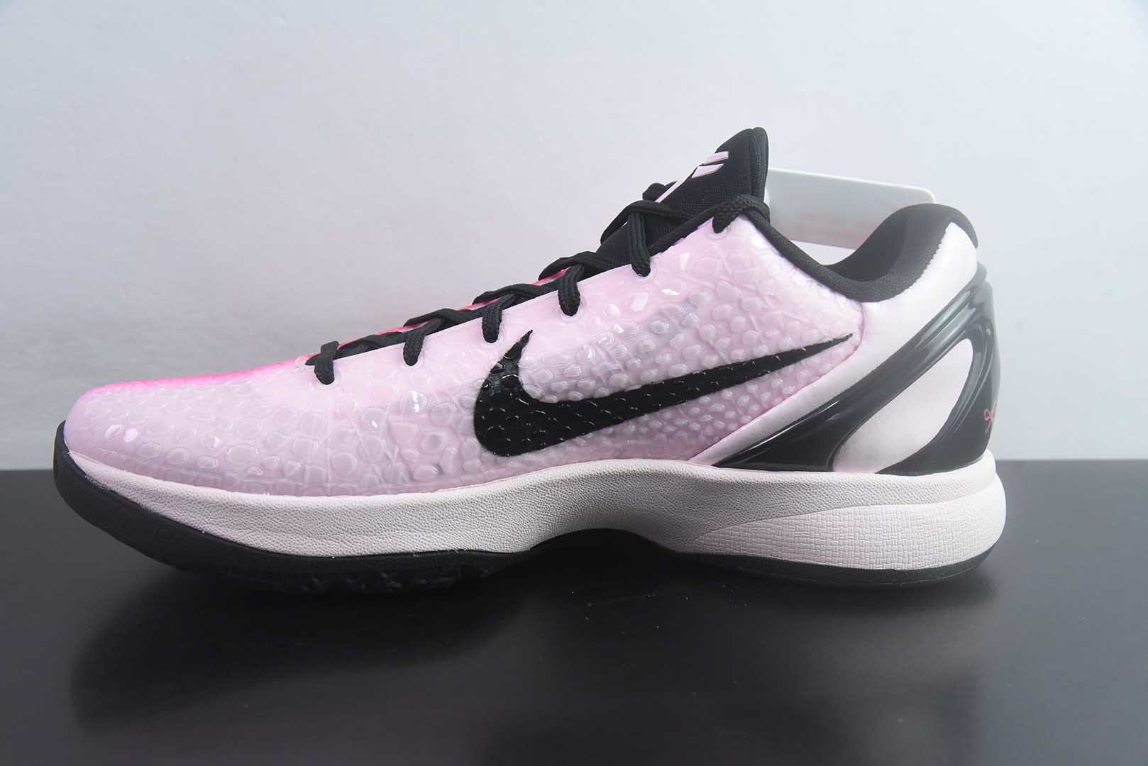 耐克Nike Zoom Kobe 6 Protro Kay yow 科比6代乳腺癌2.0粉红鸳鸯 男子文化篮球鞋纯原版本 货号：IQ9317-001 实拍细节图