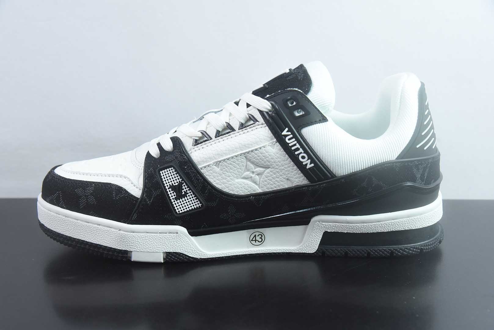 Louis Vuitton 路易威登 LV Trainer 黑白牛仔 35-46 纯原版本 实拍细节图