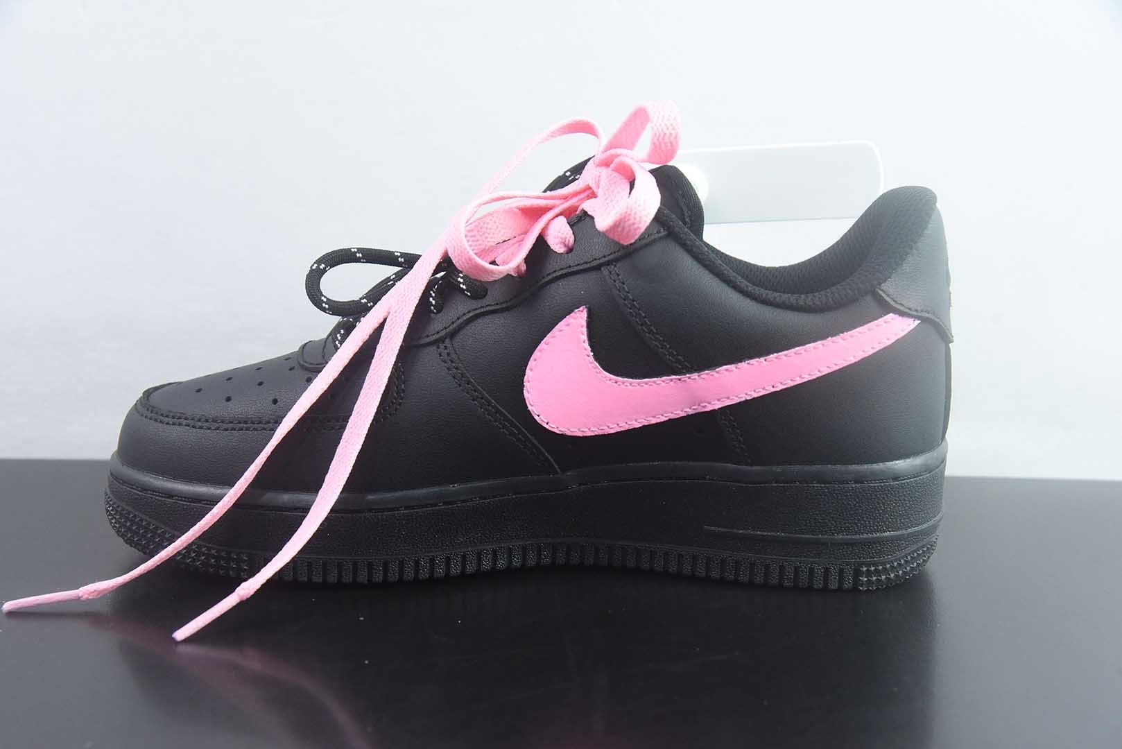 耐克 Nike Air Force 1 “Black Peach Berry”空军一号定制 纯原版本 货号:CW2288-512 实拍细节图