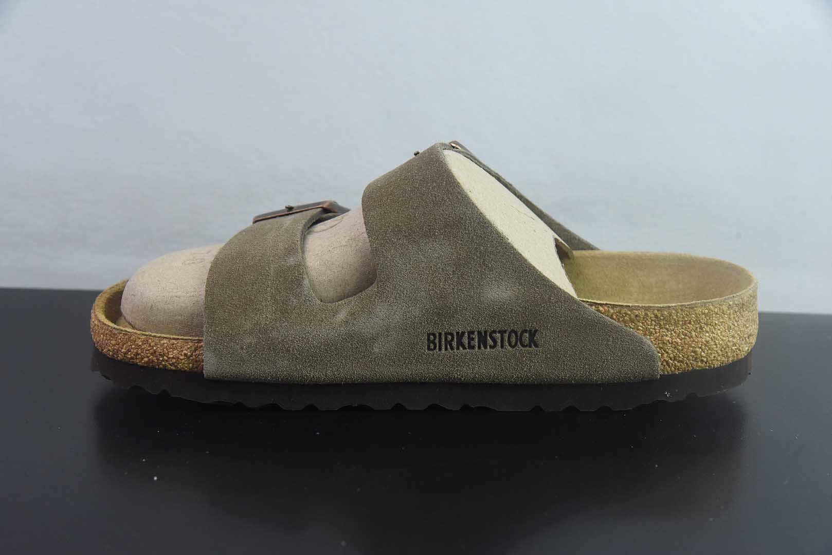 Birkenstock Boston 博肯/勃肯 系列上架 牛皮绒面革平底复古软木休闲鞋 二字拖鞋 纯原版本 实拍细节图