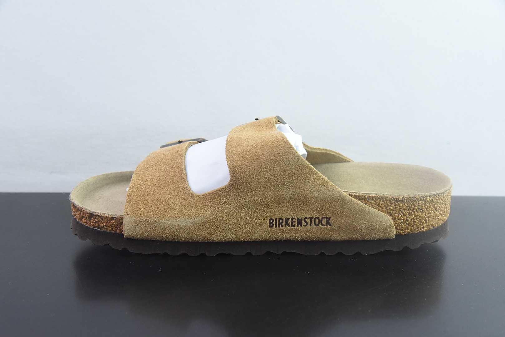 Birkenstock Boston 博肯/勃肯 系列上架 牛皮绒面革平底复古软木休闲鞋 二字拖鞋 纯原版本 实拍细节图