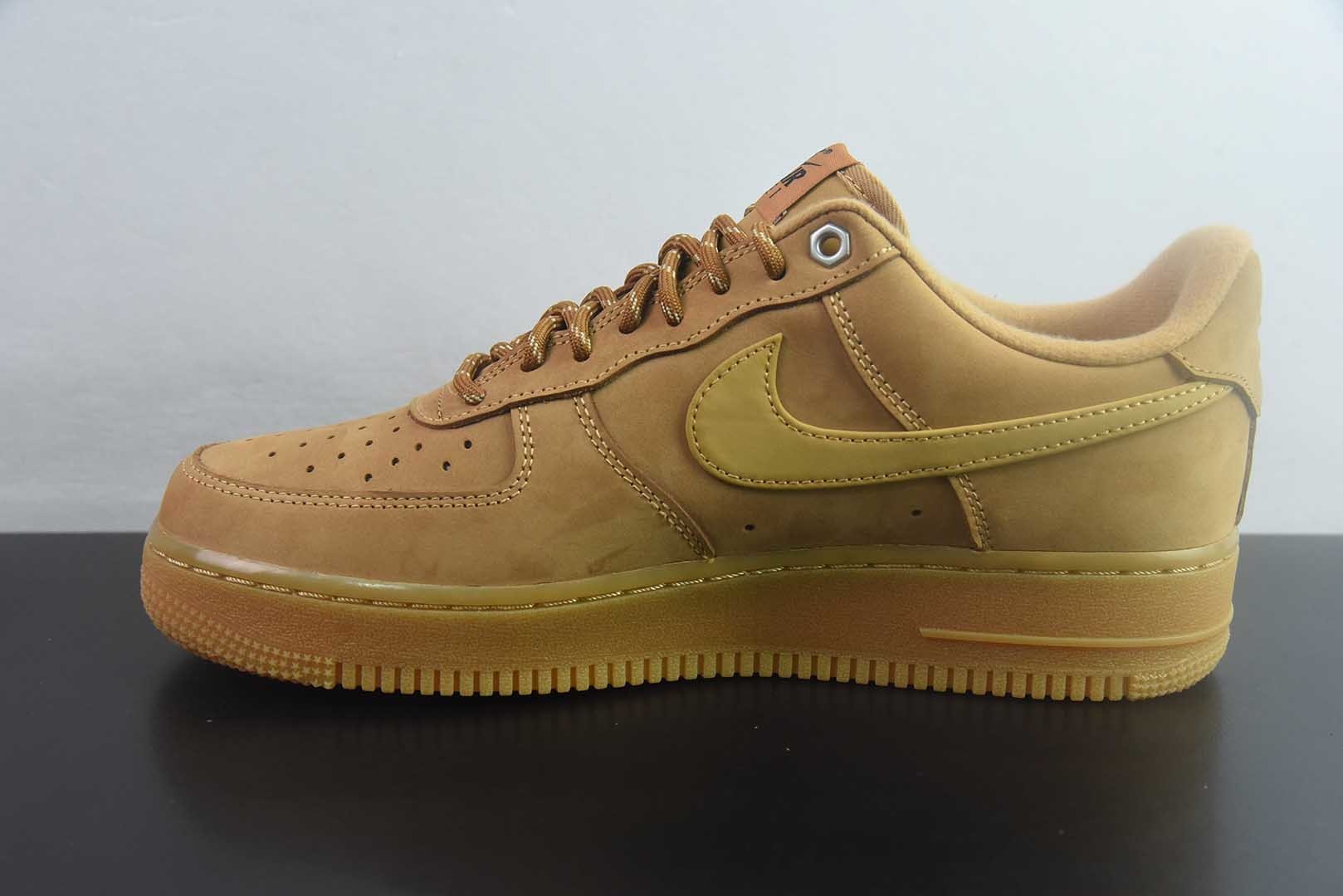 CS/DC版本 2026版 最新款空军小麦低帮 耐克 Nike Air Force 1 Low 小麦 纯原版本 货号：CJ9179 200 实拍细节图