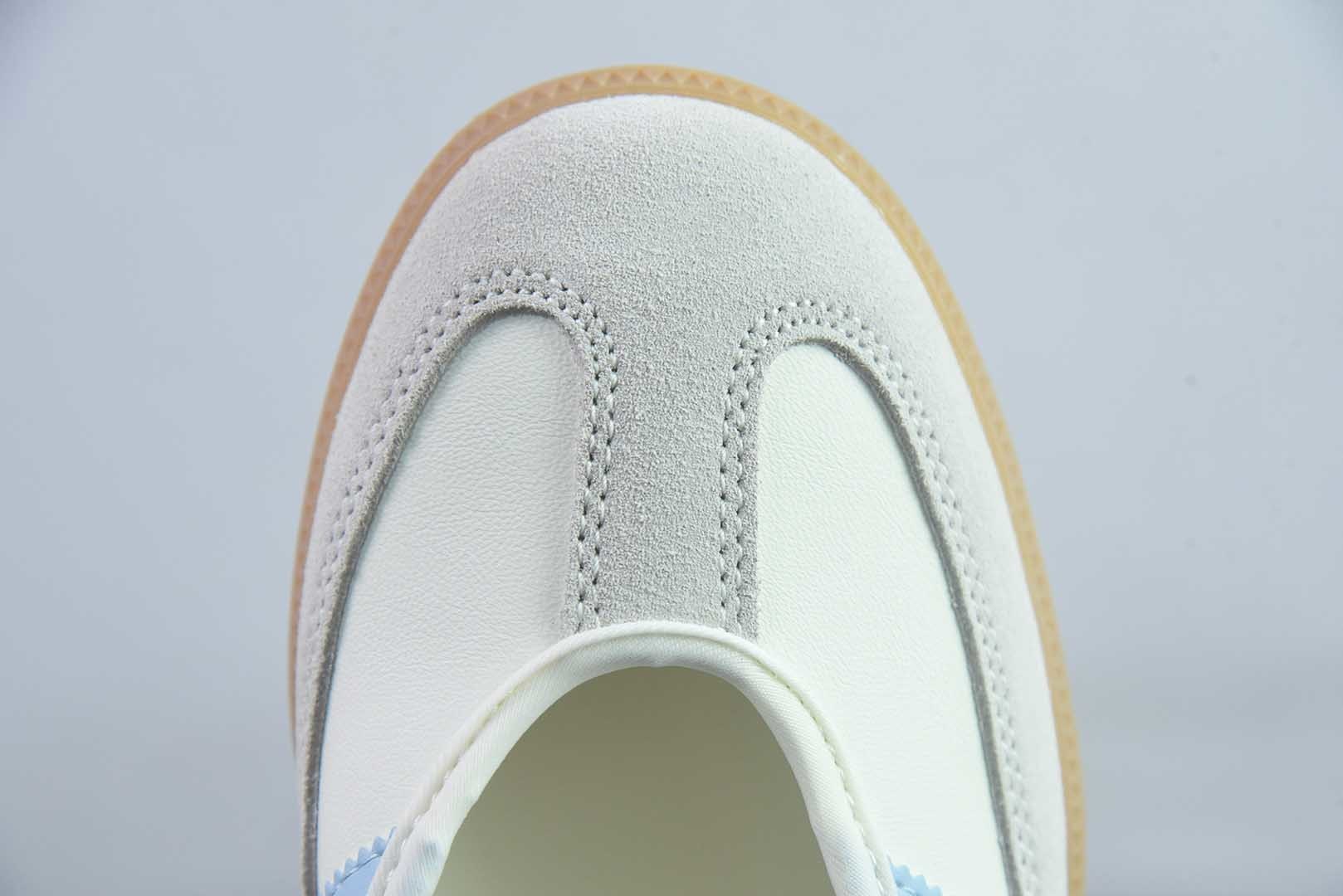 阿迪达斯 adidas originals Samba Jane 舒适柔软 玛丽珍鞋 女款 白蓝 纯原版本 货号：JR7339 实拍细节图