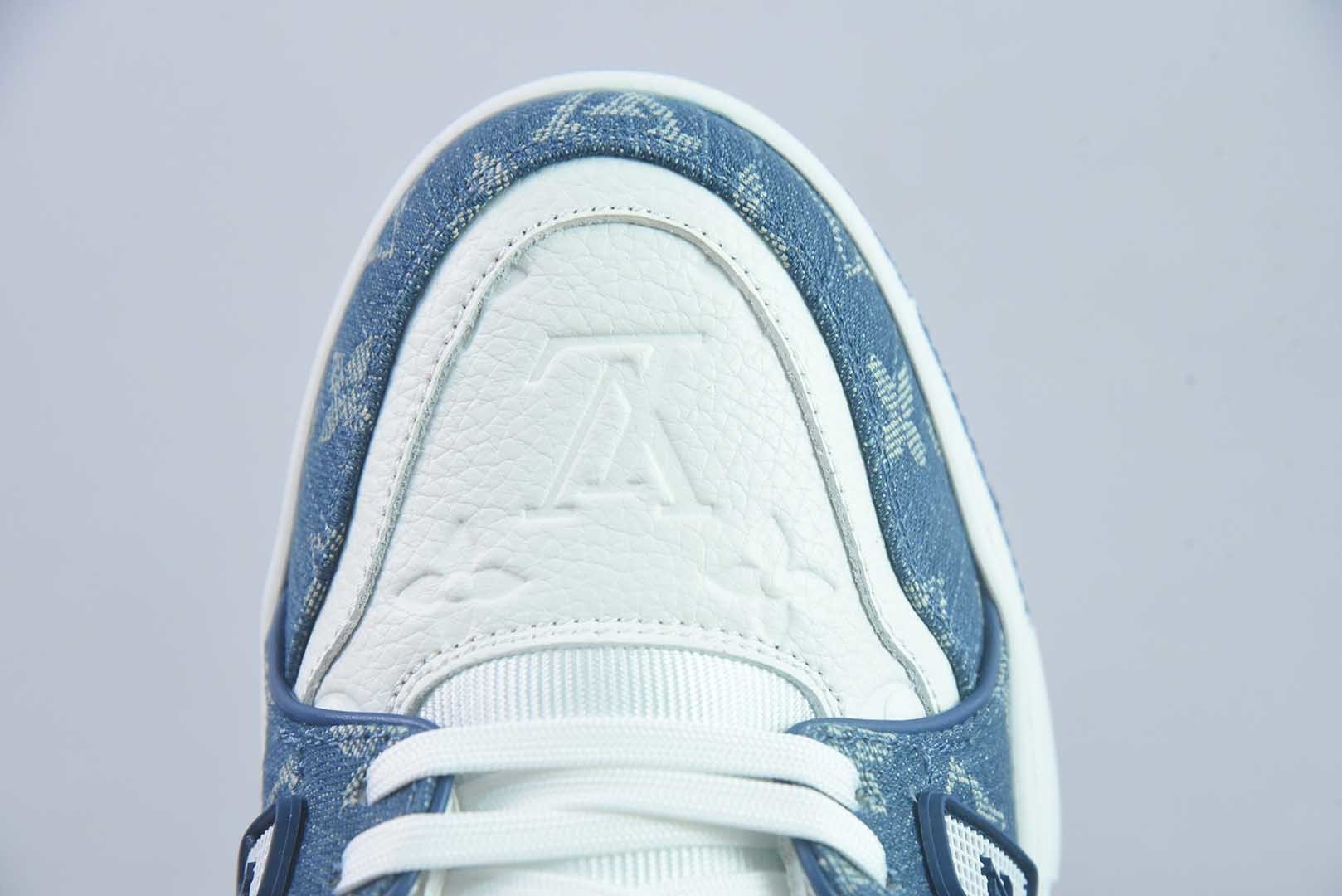 Louis Vuitton 路易威登 LV Trainer 蓝白牛仔 35-46 纯原版本 实拍细节图
