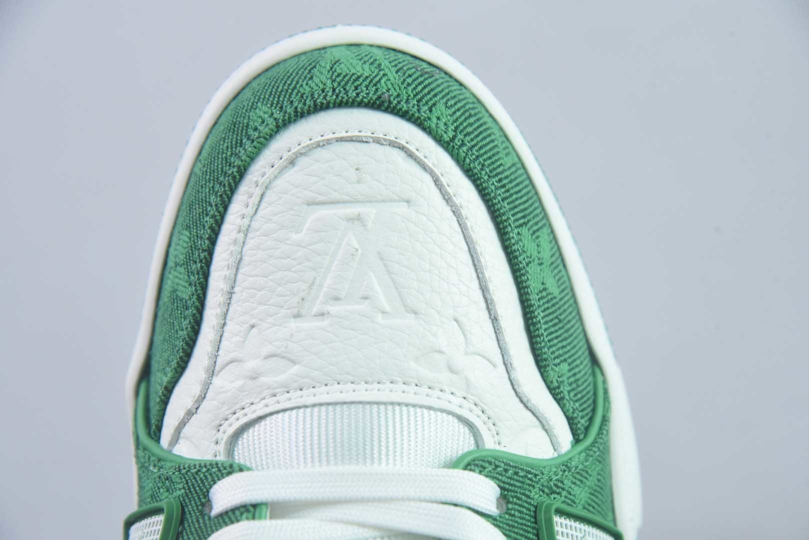 Louis Vuitton 路易威登 LV Trainer 白绿牛仔 35-46 纯原版本 实拍细节图