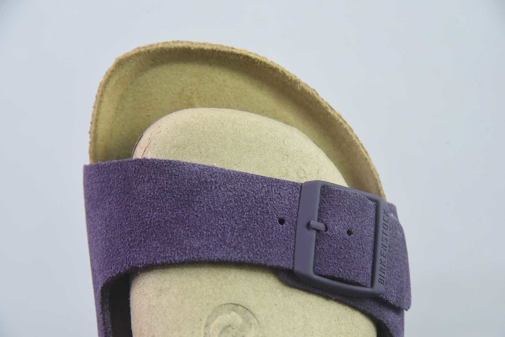 Birkenstock Boston 博肯/勃肯 系列上架 牛皮绒面革平底复古软木休闲鞋 二字拖鞋 纯原版本 实拍细节图