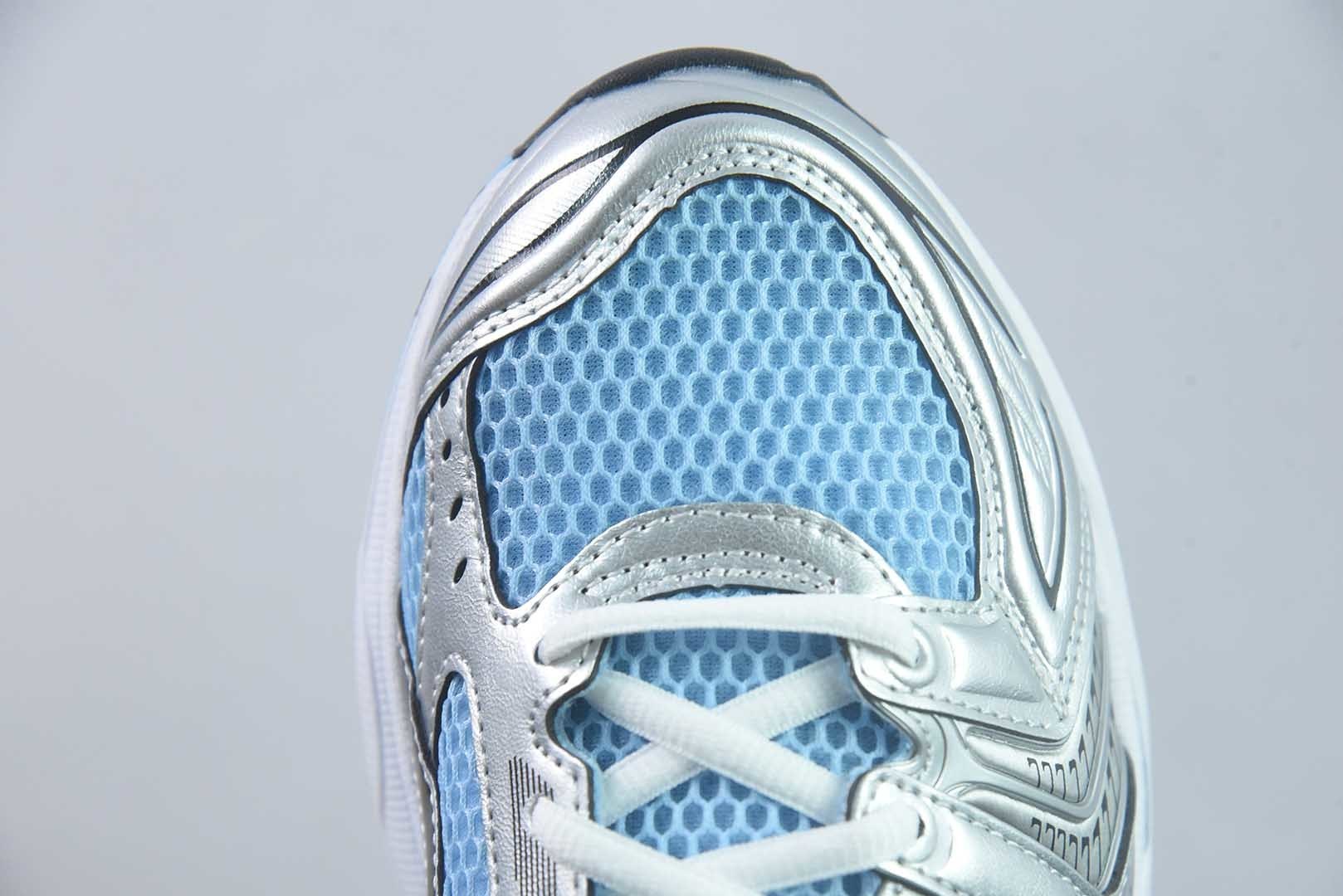 总裁纯原 Asics 亚瑟士 GEL-Kayano 14 低帮运动休闲跑步鞋 银蓝 货号:1203A537-400 实拍细节图