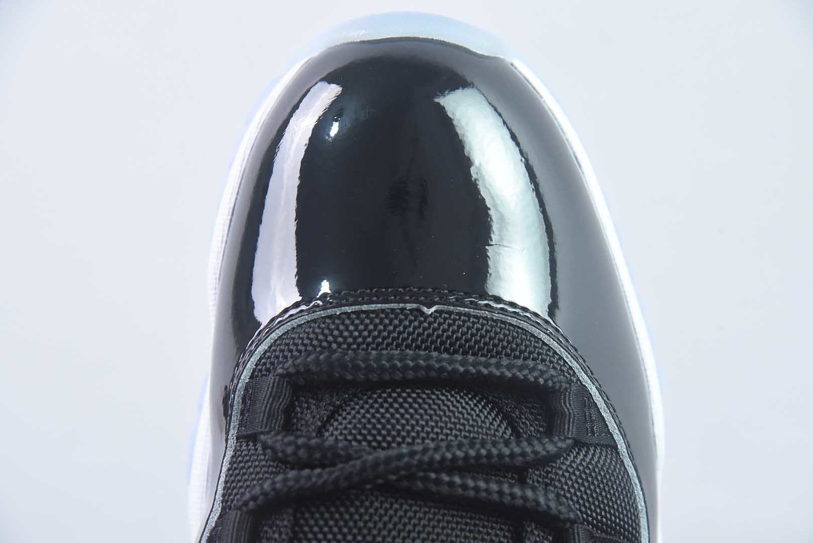 Jordan 乔丹 Air Jordan 11 复刻 空中大灌篮 高帮 复古篮球鞋 男女同款 黑蓝 货号:378037-003 纯原版本 实拍细节图