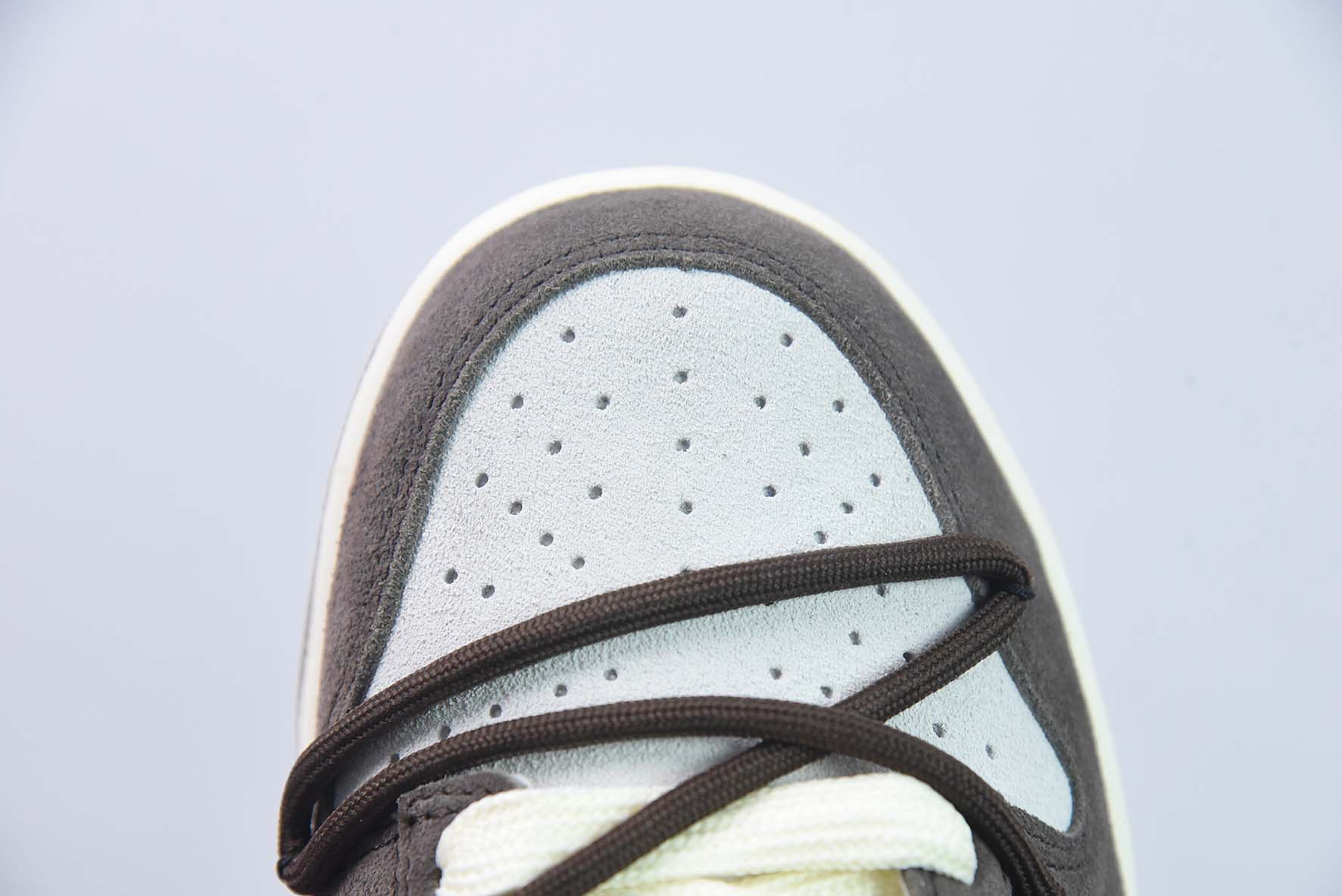 耐克 Nike SB Dunk Low "85" 灰红 双勾绑带 SB低帮运动休闲板鞋 货号:DO9457-142纯原版本 实拍细节图