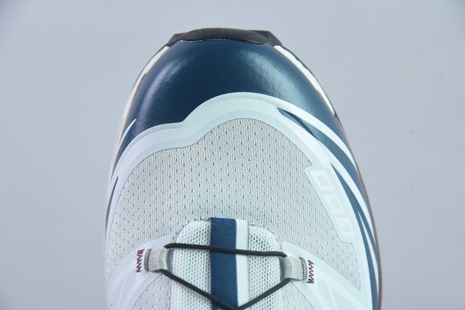 Salomon XT-6 Goodbai 新配色灰蓝 萨洛蒙复古潮流户外机能登山跑鞋 货号:454564纯原版本 实拍细节图